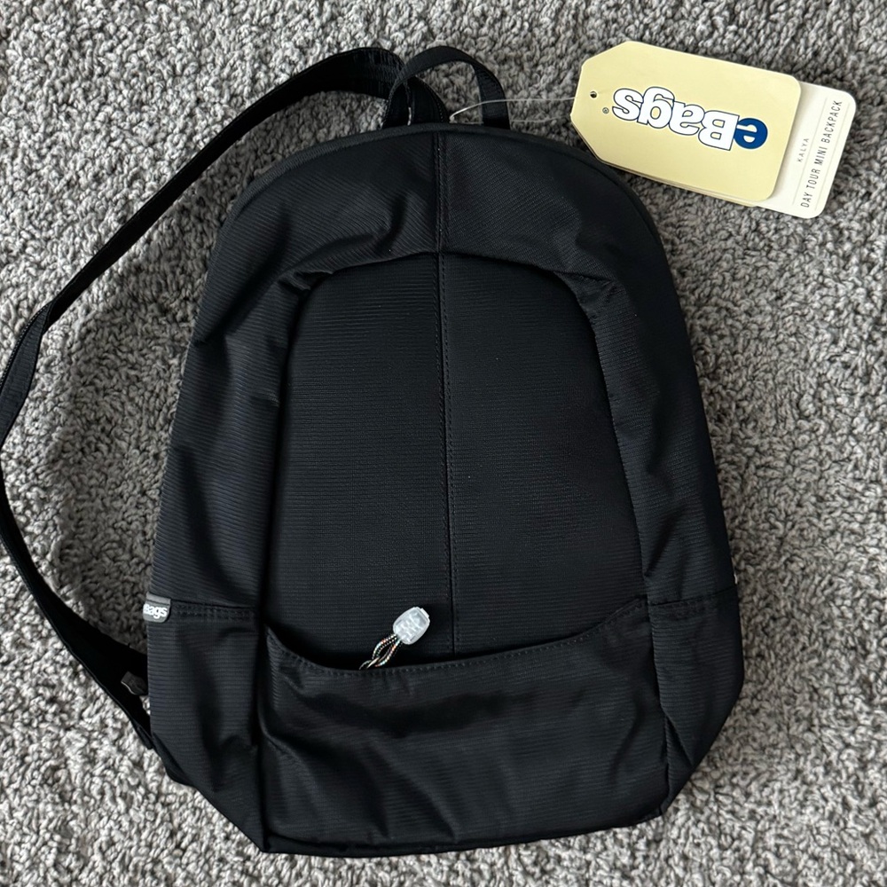 eBags Black Kayla Day Tour Mini Backpack